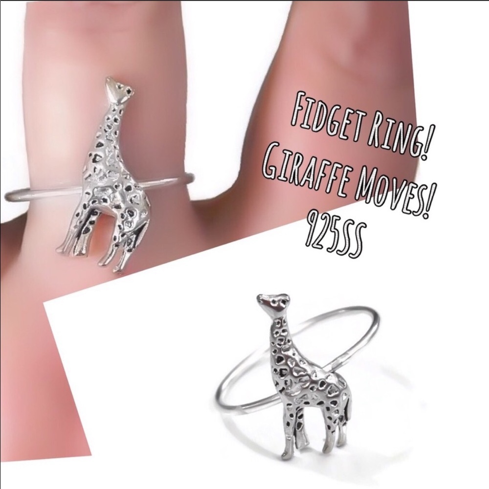 925 Giraffe Fidget Ring